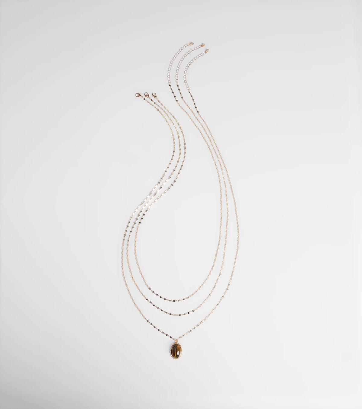Keep It Gorgeous Three-Pack Stone Pendant Necklace